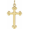 14K Yellow Gold Cross Pendant