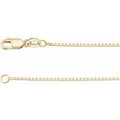 10K Yellow Gold 1 mm Box 16" Chain