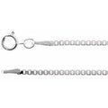 Rhodium-Plated Sterling Silver 1.5 mm Diamond-Cut Box 24" Chain