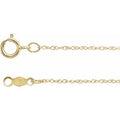 18K Yellow Gold .85 mm Rope 24" Chain