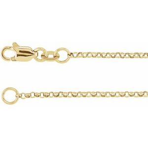 18K Yellow Gold-Plated Sterling Silver 1.5 mm Adjustable Hollow Rolo 18-20" Chain