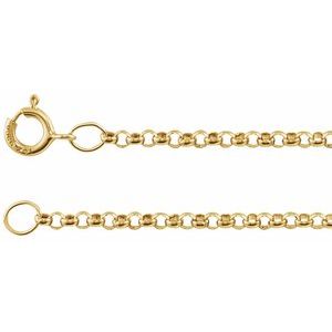 14K Yellow Gold-Filled 1.5 mm Rolo 30" Chain