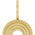 14K Yellow Gold Rainbow Charm/Pendant