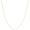 Unisex Solid 14K Gold 0.75mm Classic Box Chain Necklace