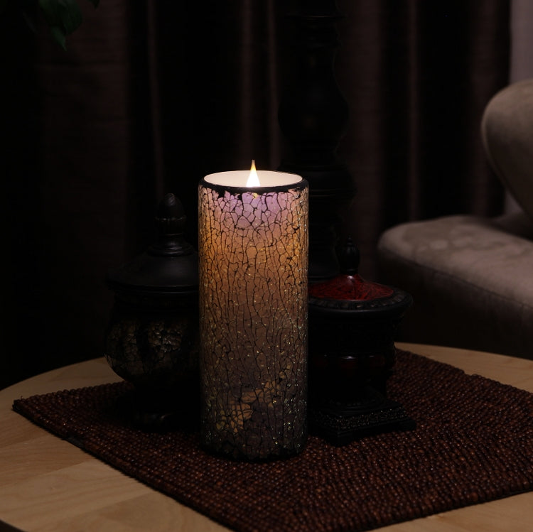 Solaré 3D Flameless Candle in Mirrored Mosaic, view 3