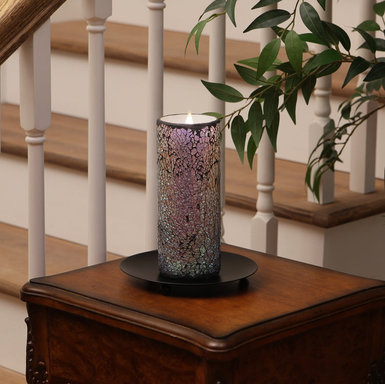 Solaré 3D Flameless Candle in Mirrored Mosaic, view 4