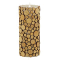 Solaré 3D Flameless Candle in Wood Finish by Pacific Accents