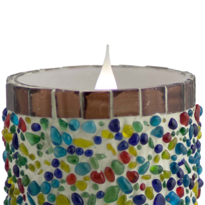 Solaré 3D Flameless Candle in Speckled Stucco, view 5