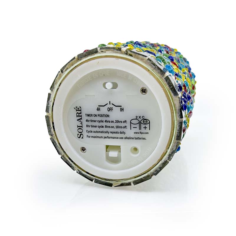 Solaré 3D Flameless Candle in Speckled Stucco, view 4