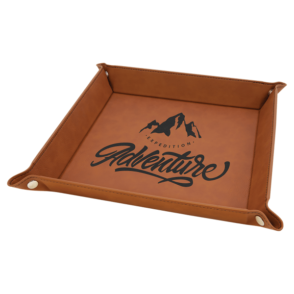 Leatherette Snap Up Tray — Large(9*9)