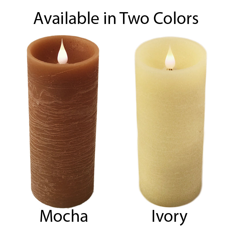 Solaré Distressed 3D Flameless Wax Candle, 3 × 7 in., view 2