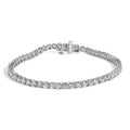 IGI Certified 14K White Gold 11.0 Cttw Lab Grown Diamond Tennis Bracelet