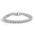 IGI Certified 14K Gold 18 1/2 Cttw Oval Cut Lab Grown Diamond Tennis Bracelet