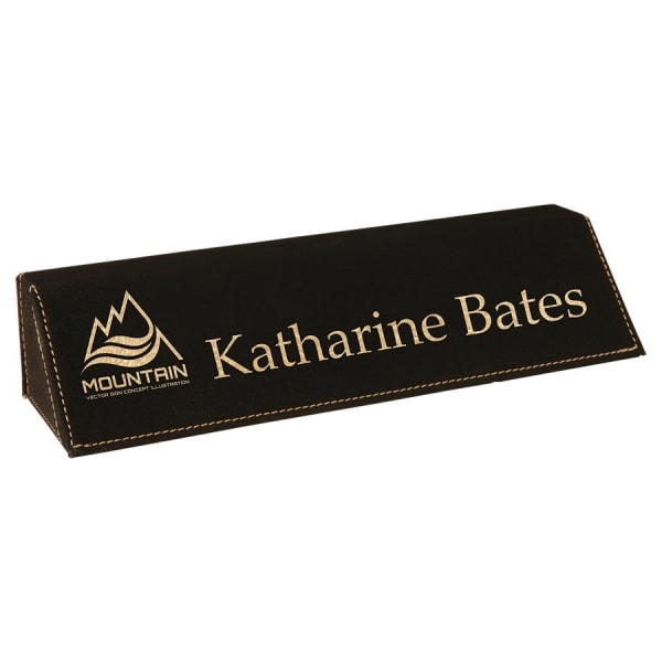 Leatherette Desk Wedge — 10 in