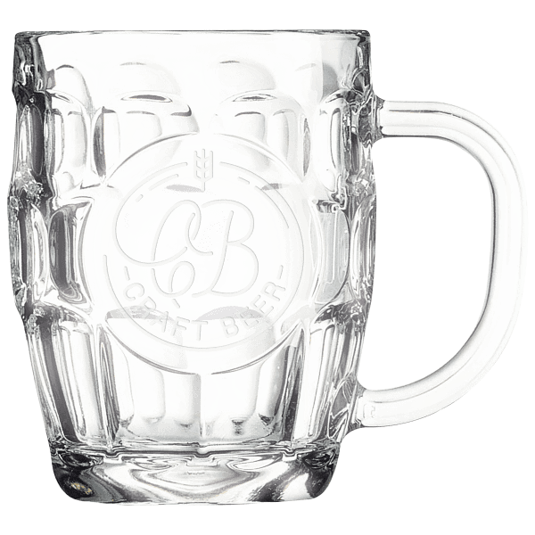 20 oz. Beer Mug with Handle & Round Engraving Area