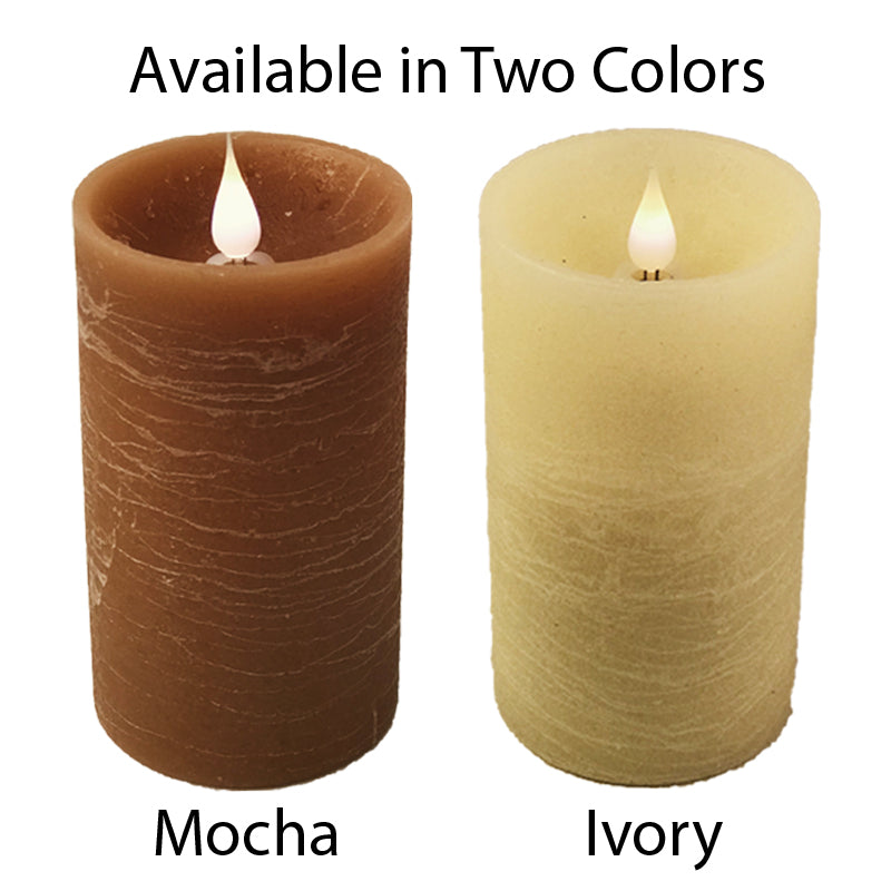 Solaré Distressed 3D Flameless Wax Candle, 3 × 5 in., view 2
