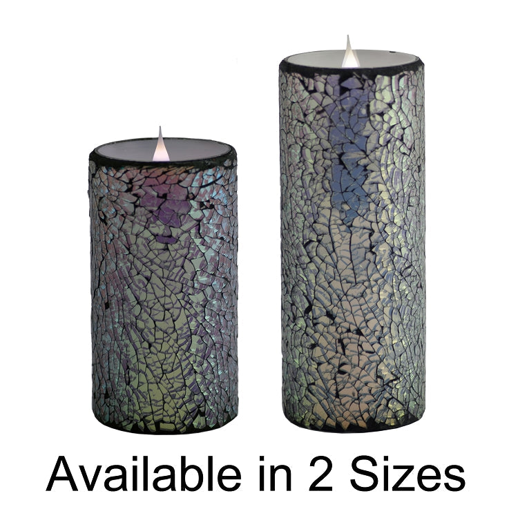 Solaré 3D Flameless Candle in Mirrored Mosaic by Pacific Accents