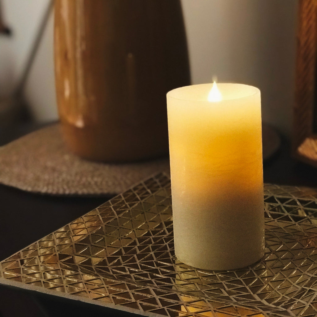 Solaré Distressed 3D Flameless Wax Candle, 3 × 5 in., view 4