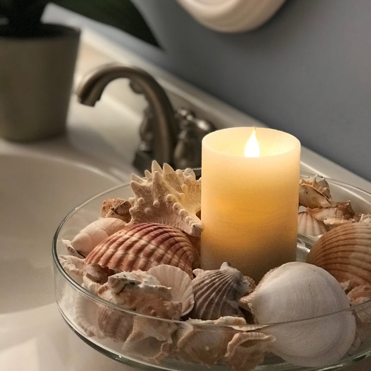 Solaré Distressed 3D Flameless Wax Candle, 3 × 5 in., view 5