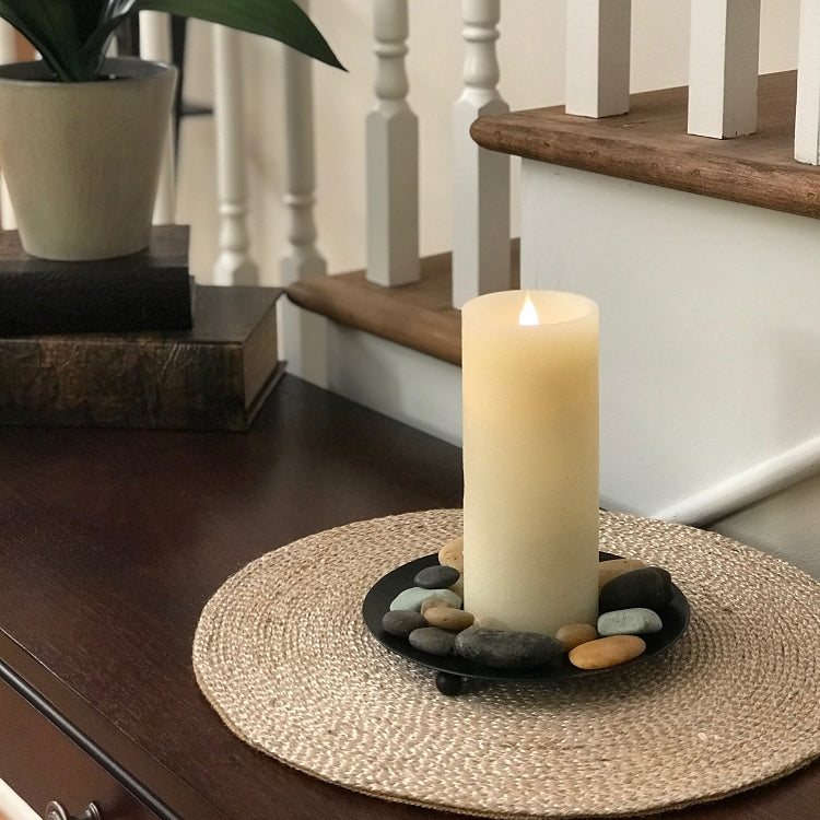 Solaré Distressed 3D Flameless Wax Candle, 3 × 7 in., view 6