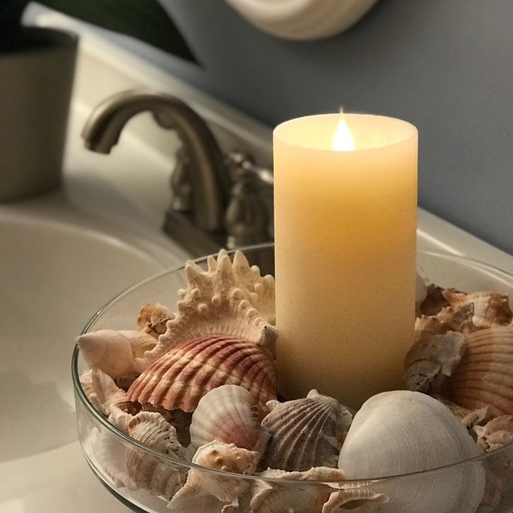 Solaré Distressed 3D Flameless Wax Candle, 3 × 7 in., view 5