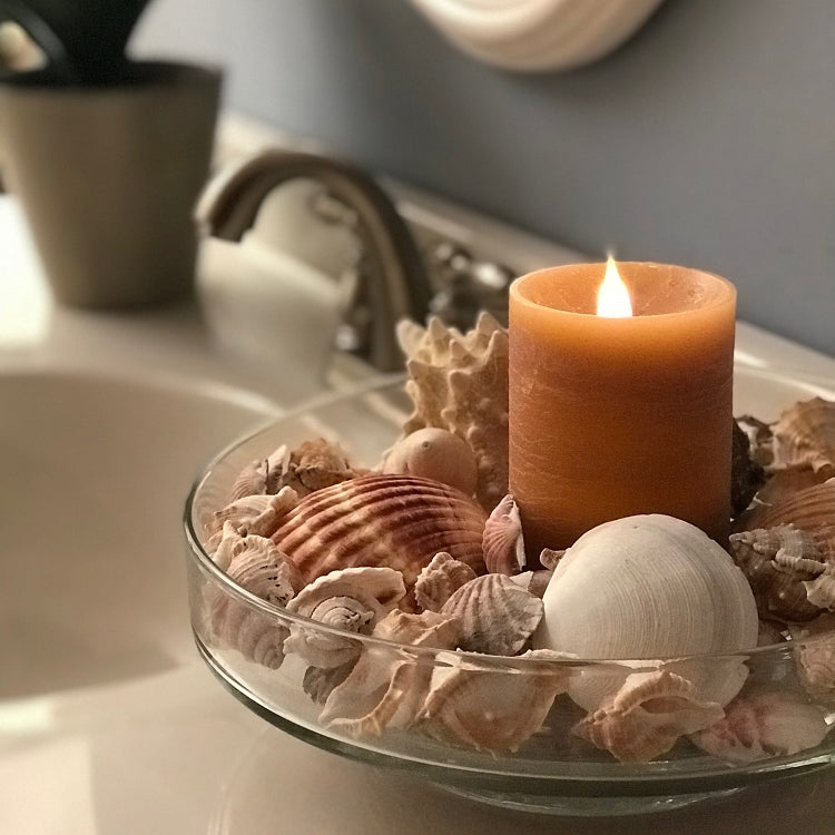 Solaré Distressed 3D Flameless Wax Candle, 3 × 5 in., view 9