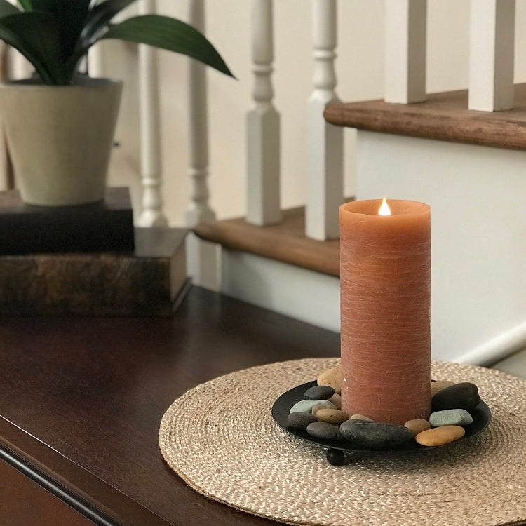 Solaré Distressed 3D Flameless Wax Candle, 3 × 7 in., view 10