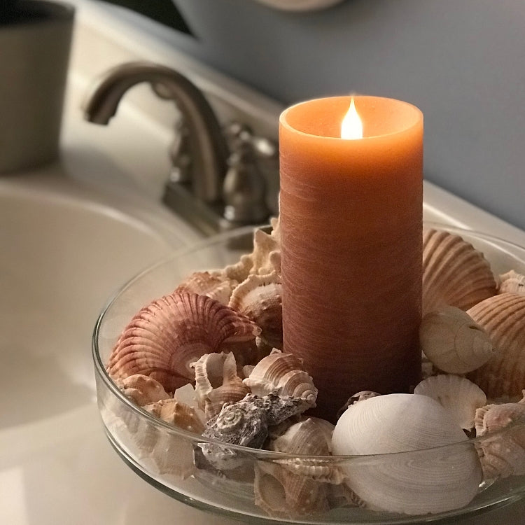 Solaré Distressed 3D Flameless Wax Candle, 3 × 7 in., view 9