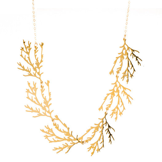 FILAMENT NECKLACE | 24kt gold plated