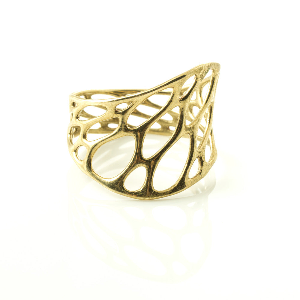 BRASS 1-LAYER TWIST RING | size 5, size 6, size 7, size 8, size 9