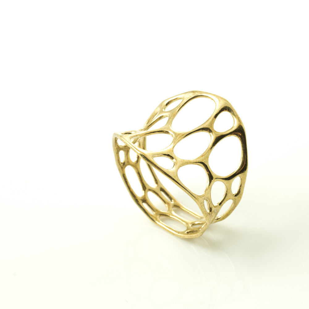 BRASS 1-LAYER CENTER RING | size 5, size 6, size 7, size 8, size 9