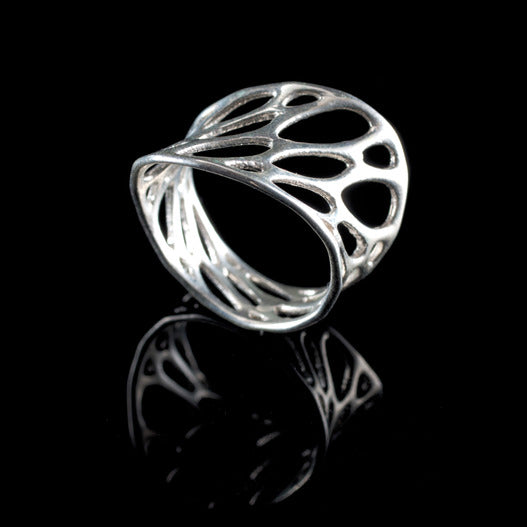 SILVER 1-LAYER TWIST RING | size 5, size 6, size 7, size 8, size 9