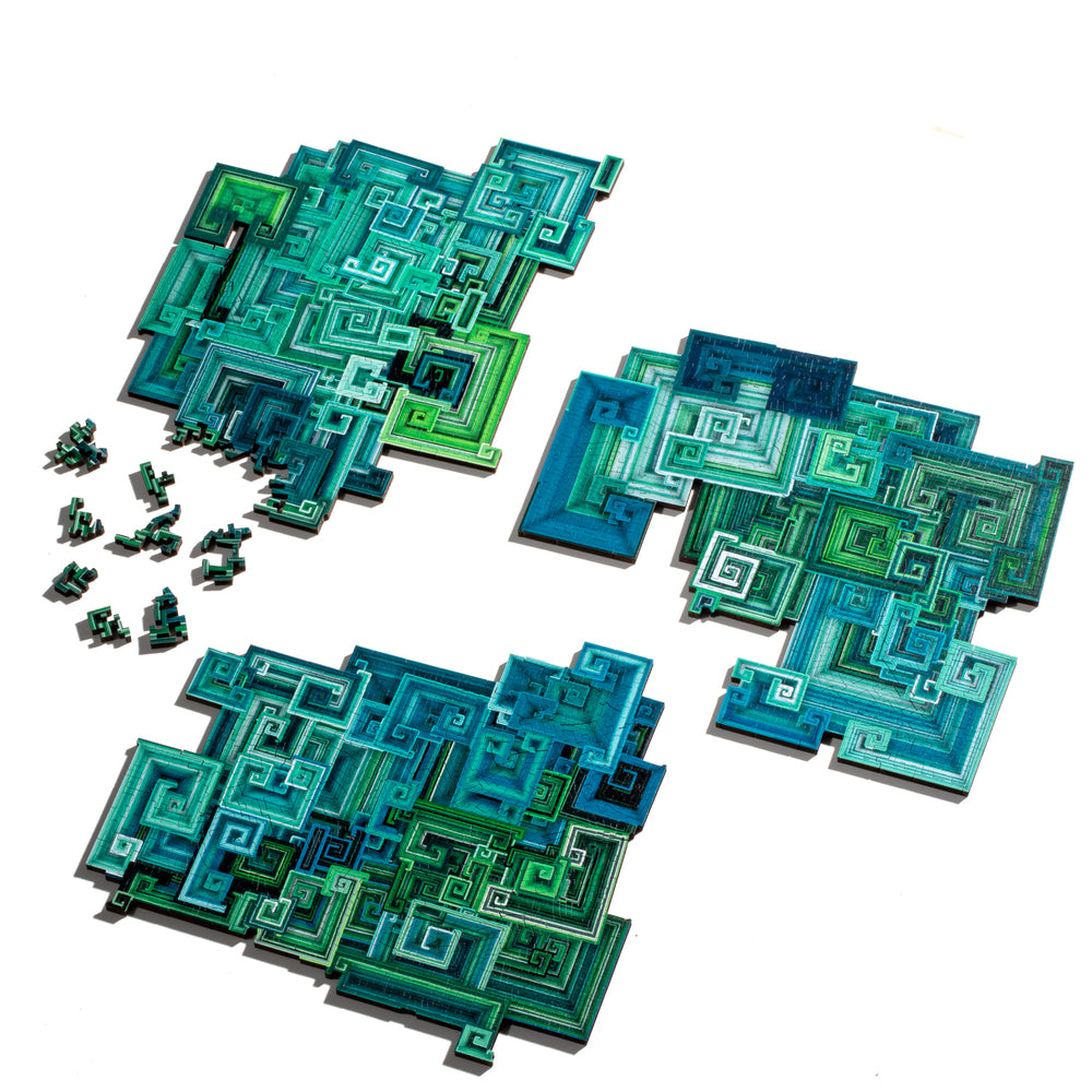 Nervous System Generative Jigsaw Puzzles Coordinated Set component 1