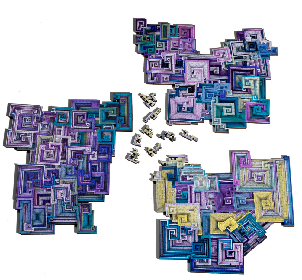 Nervous System Generative Jigsaw Puzzles Coordinated Set component 1