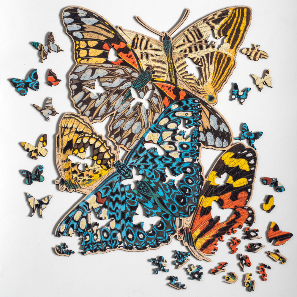 SÉGUY'S PAPILLONS: ZEBRA MOSAIC BUTTERFLY PUZZLE | 378 pieces