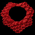KINEMATIC PETALS COLLAR | red