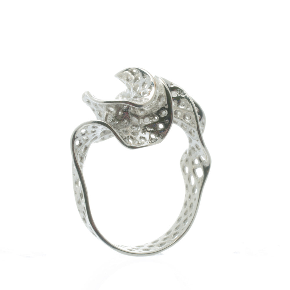 SILVER BRYOZOA RING | size 5, size 6, size 7, size 8