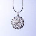 RADIOZOA NECKLACE SILVER | 18 inch snake chain