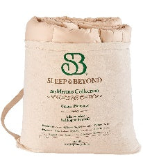 Sleep & Beyond myMerino Comforter and Organic Cotton Sateen Duvet Cover Set, supplier catalog photograph