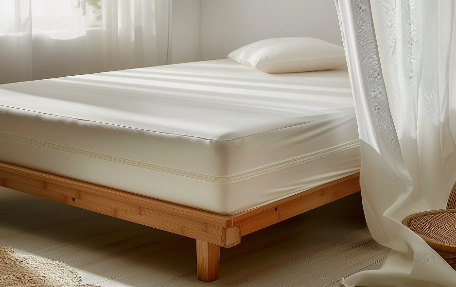 Sleep & Beyond Organic Cotton Waterproof Mattress Encasement, supplier catalog photograph