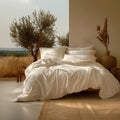 Sleep & Beyond 300TC Organic Cotton Sateen Sheet Set, supplier catalog photograph