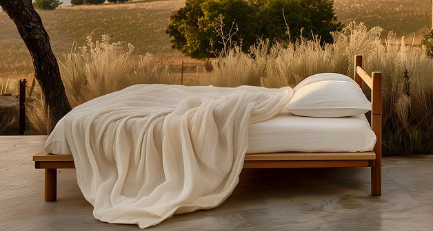 Sleep & Beyond Organic Cotton Muslin Blanket, supplier catalog photograph