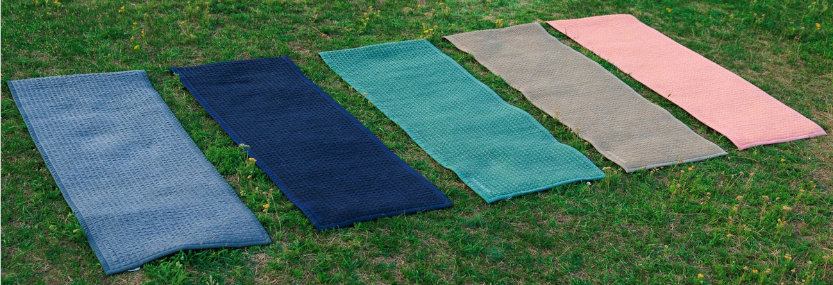 Sleep & Beyond Natural Cotton and Latex Yoga Mat Set, supplier catalog photograph