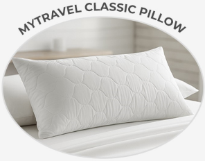 Sleep & Beyond myTravel™ Classic Pillow 20x14", supplier catalog photograph